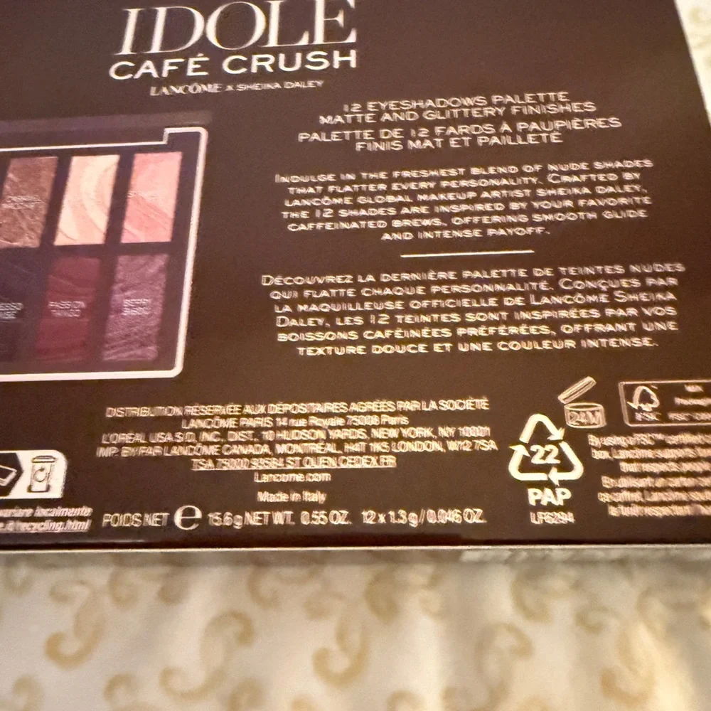 Lancôme Idôle Café Crush NEW Eyeshadow Palette never touched